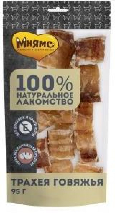 Мнямс лакомство для собак Трахея говяжья 95г арт.705885