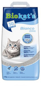 BIOKAT'S BIANCO наполнитель комкующийся белый 10 кг