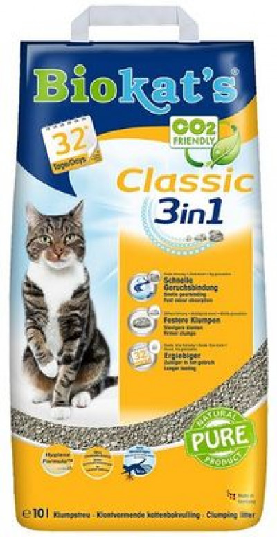 BIOKAT'S CLASSIC наполнитель комкующийся 10 л