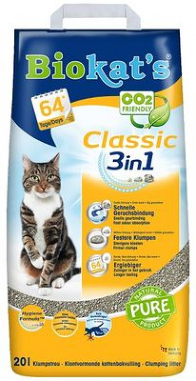 BIOKAT'S CLASSIC наполнитель комкующийся 20 л