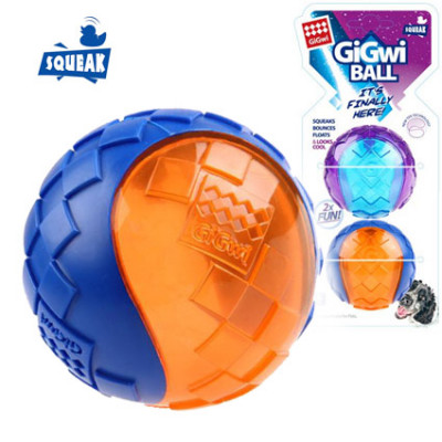 -GiGwi Игрушка для собак G-BALL 2 мяча с пищалкой 6 см арт. 57945