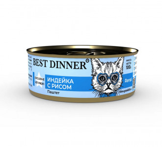 Best Dinner Exclusive Vet Profi Renal Индейка с рисом 100 гр арт.7669
