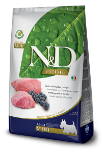 Фармина (FARMINA N&D PRIME DOG LAMB AND BLUEBERRY ADULT MINI) корм для собак Ягненок с Черникой Мини 0,8кг арт.1041