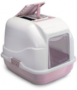 -IMAC био-туалет для кошек EASY CAT 50х40х40h см, нежно-розовый арт.84086