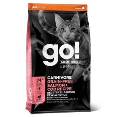 GO! NATURAL HOLISTIC Беззерновой корм для котят и кошек с лососем и треской 1,36кг арт.34870