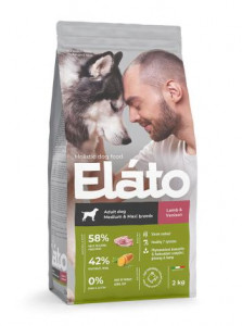 Elato (Элато) Adult Dog Medium & Maxi Chicken & Duck Сухой корм для собак средних и крупных пород с ягненком и олениной 2 кг арт.91064