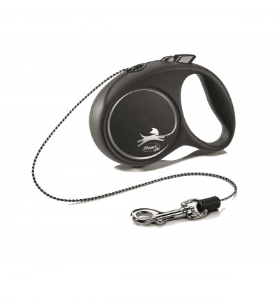 -flexi рулетка Black Design XS (до 8 кг) 3 м трос черный/серебро арт.98033203