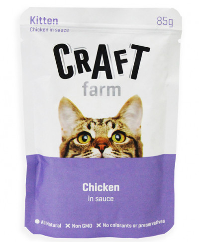 Craft FarmКрафт Крафт Фарм Киттен курица в соусе 85гр. арт.7237