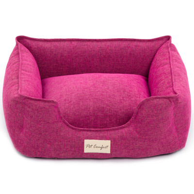 Pet Comfort Alpha Mirandus 33 Лежанка для кошек и собак мелких пород, размер S 50х60 см, фуксия арт.PC7552