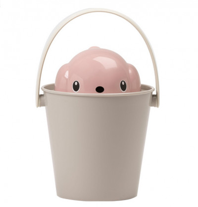 United Pets "Dog-Crock" ведерко для сухого корма 7,5 л, серо-розовый, для собак арт.SG0201RG