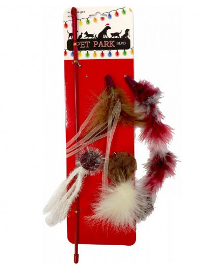 AromaDog Petpark игрушка для кошек Christmas дразнилка, 5 сменных наконечников арт.TOY81337