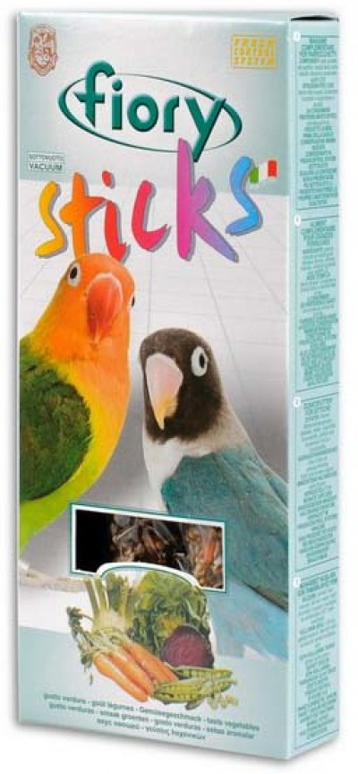 FIORY палочки для средних попугаев Sticks с овощами 2х60 г