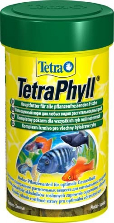 -TetraPhyll корм для всех видов рыб растительные хлопья 100 мл