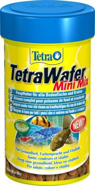 -TetraWaferMix Mini корм в мини-чипсах для всех мелких донных рыб 100 мл