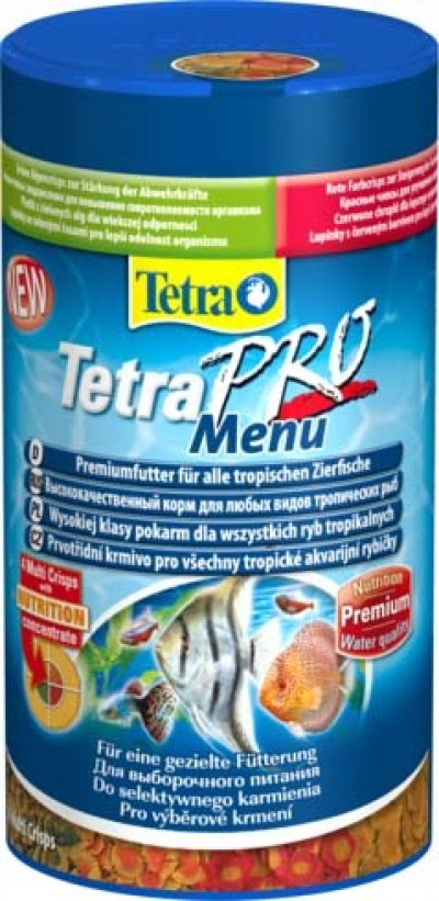-TetraPro Menu корм для всех видов рыб "4 вида" чипсов 250 мл
