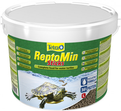 -Tetra ReptoMin корм в виде палочек для водных черепах 10 л (ведро)
