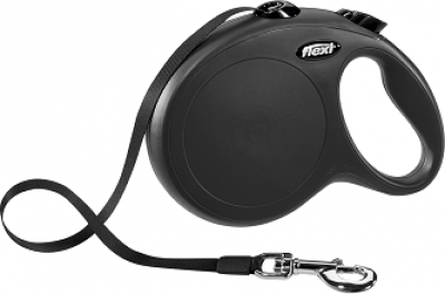 -flexi рулетка New Classic L (до 50 кг) лента 8 м черная