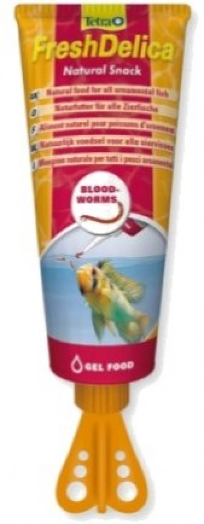-TetraFreshDelica Bloodworms корм мотыль в желе 80 г
