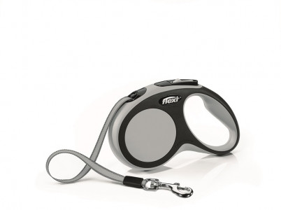 -flexi рулетка New Comfort S (до 15 кг) лента 5 м черный/антрацит