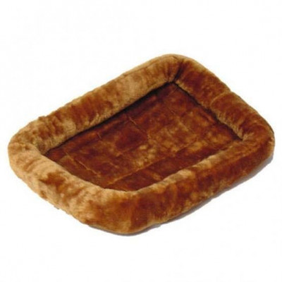 -MidWest лежанка Pet Bed меховая 56х33 см коричневая