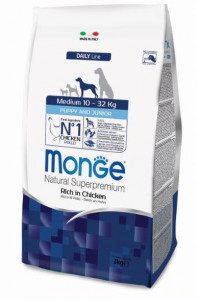 Monge Dog Medium корм для щенков средних пород с курицей 3 кг