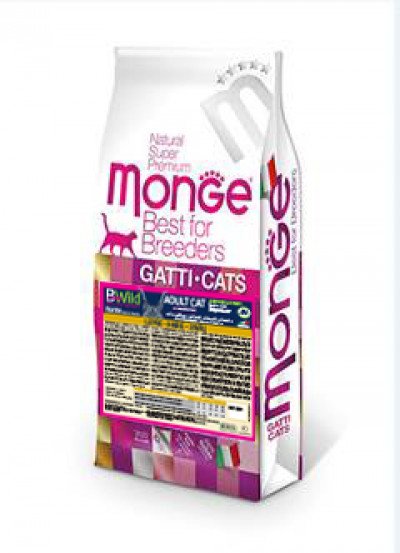 Monge BWild Cat Hare корм для взрослых кошек с мясом зайца 10 кг