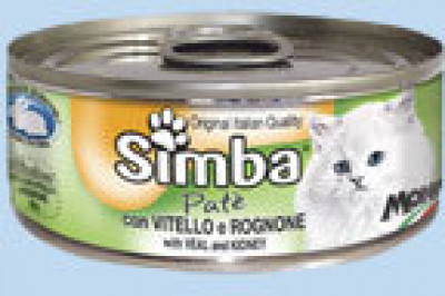 Simba Cat Mousse мусс для кошек телятина/почки 85г