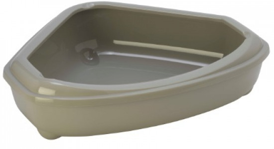 -Moderna туалет-лоток угловой Corner Tray 55x45x13h см, серый