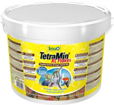 -TetraMin XL корм для всех видов рыб крупные хлопья 10 л (ведро)